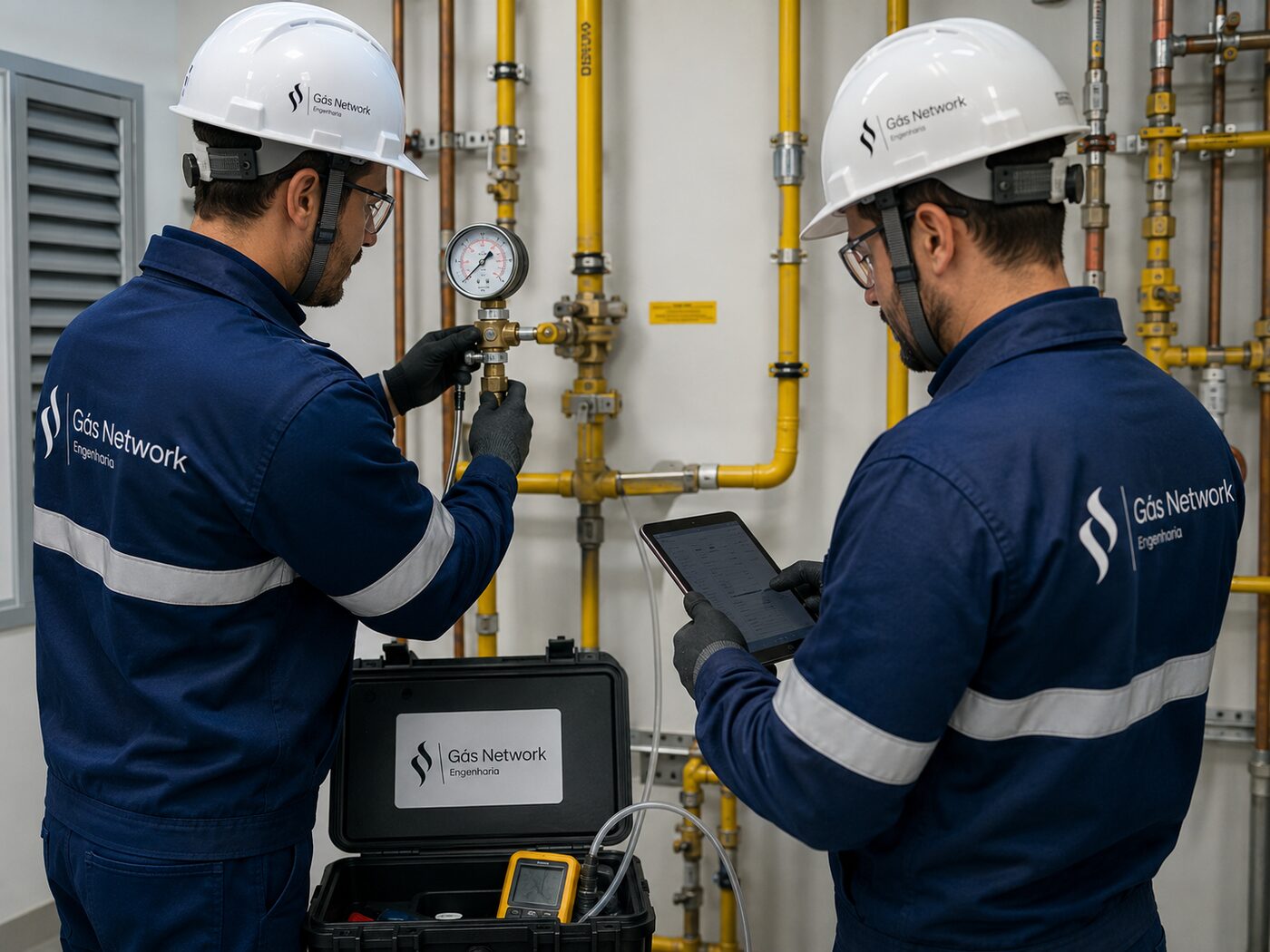 Equipamento de teste na prumada para caça vazamento em Indianópolis